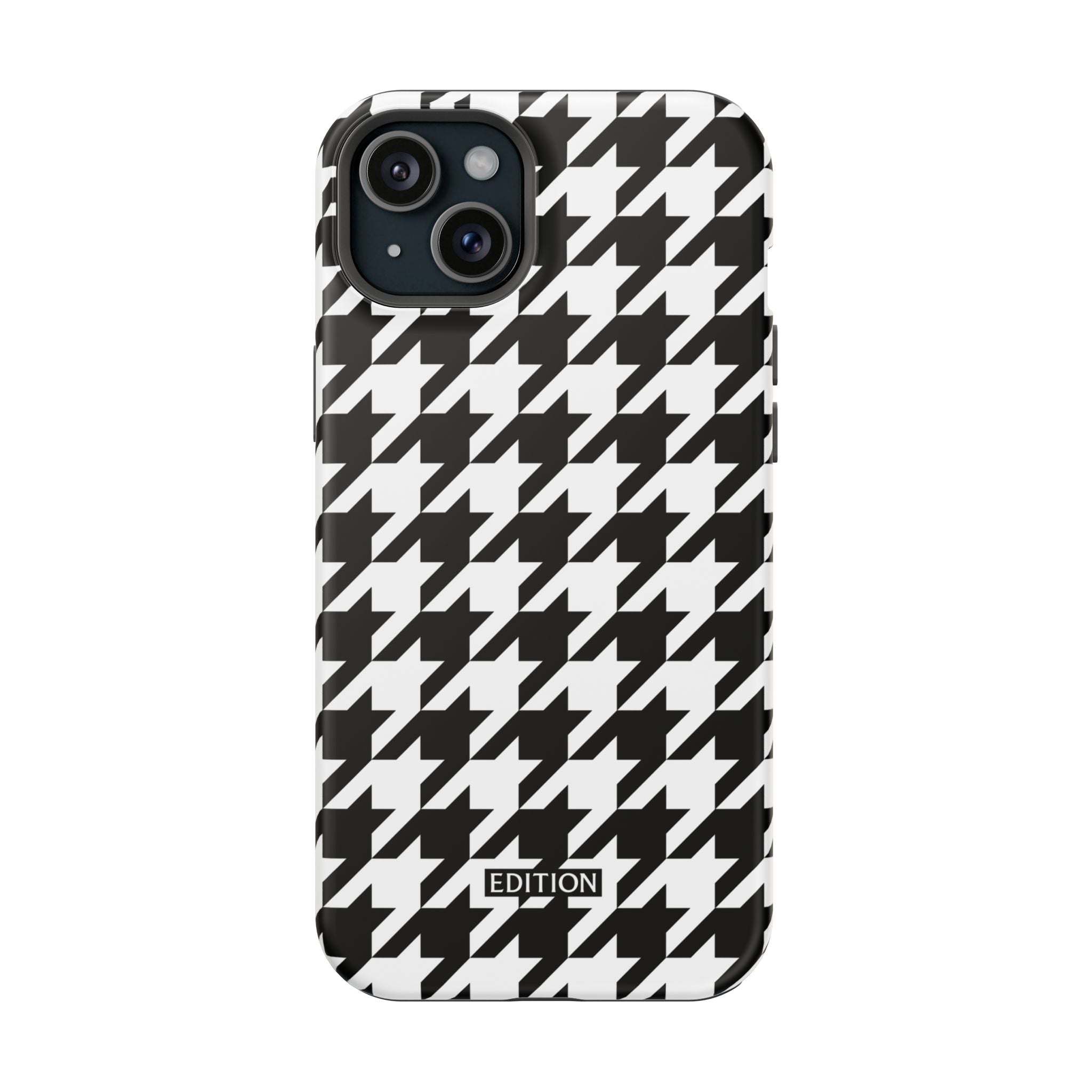 Black and White Houndstooth Case