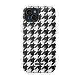 Black and White Houndstooth Case