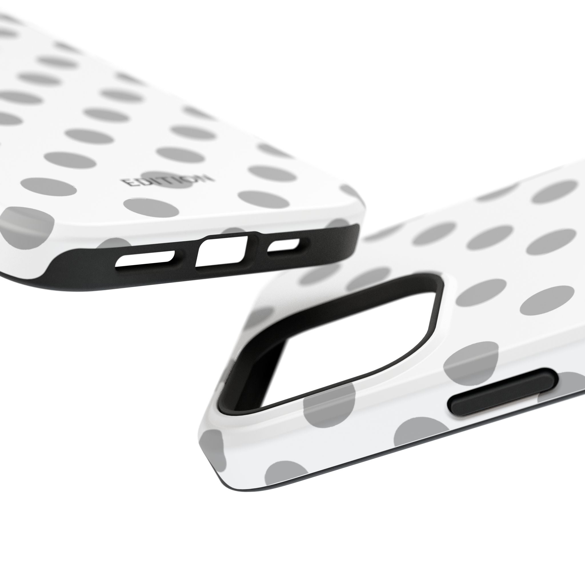 Grey and White Polka Dot Case