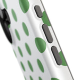 Green and White Polka Dot Case