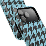 Baby Blue Houndstooth Case