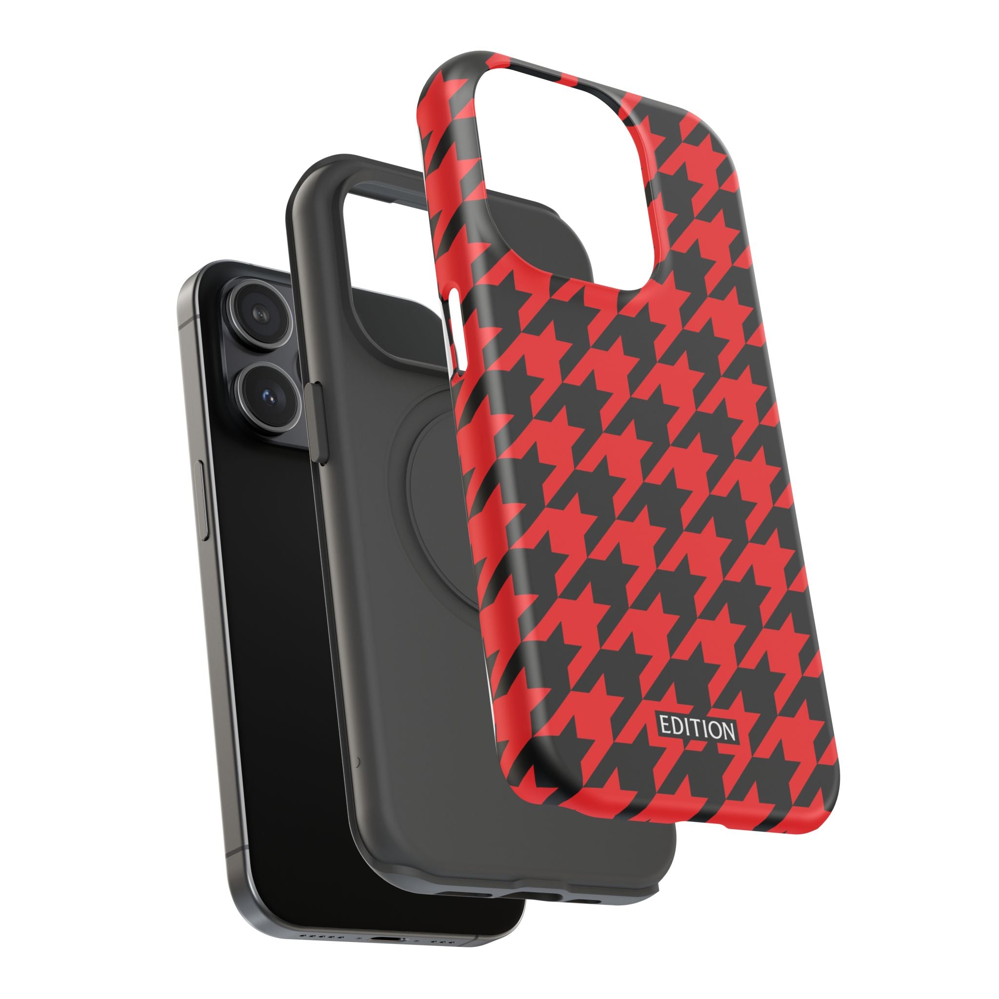 Red Houndstooth Case