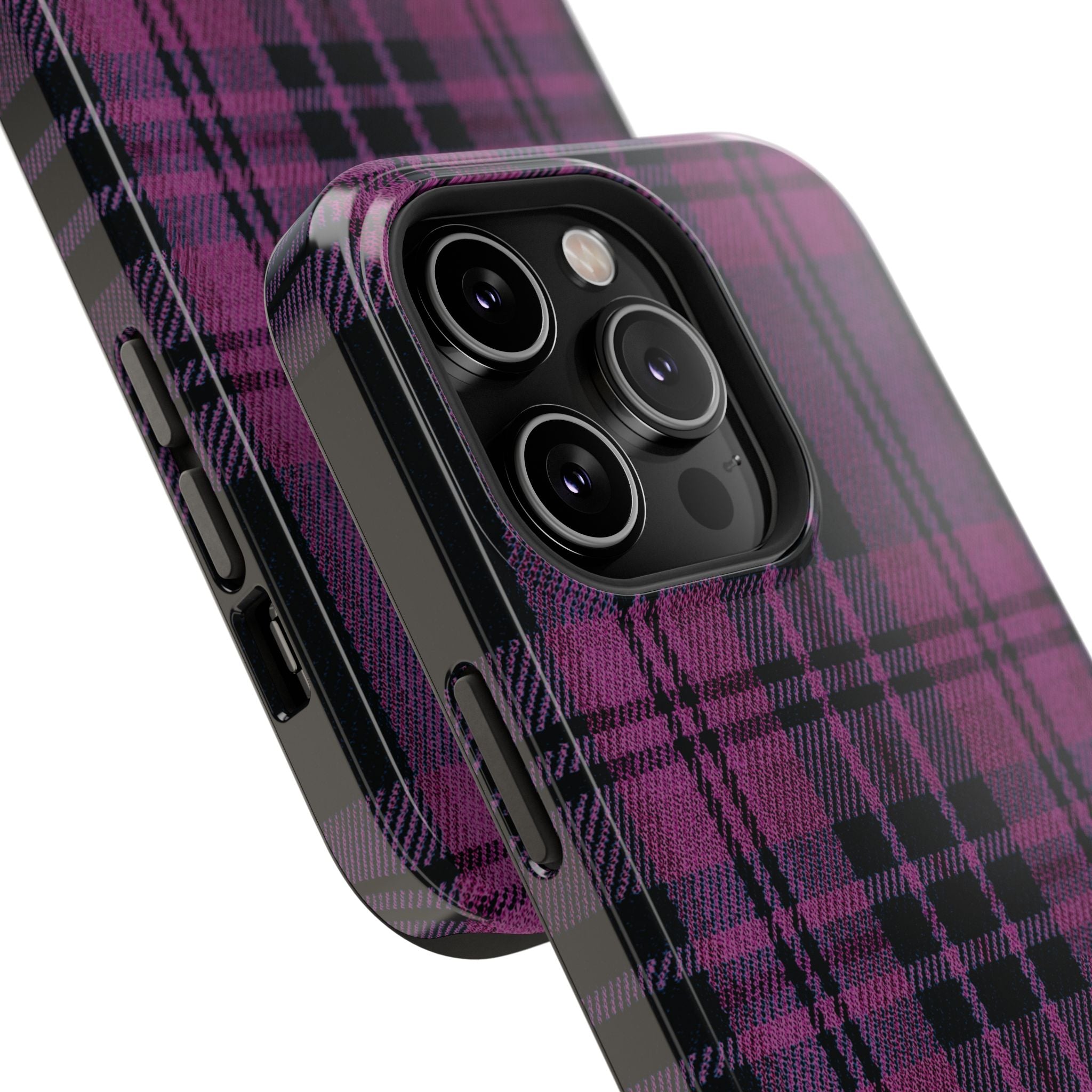 Black and Pink Plaid Case