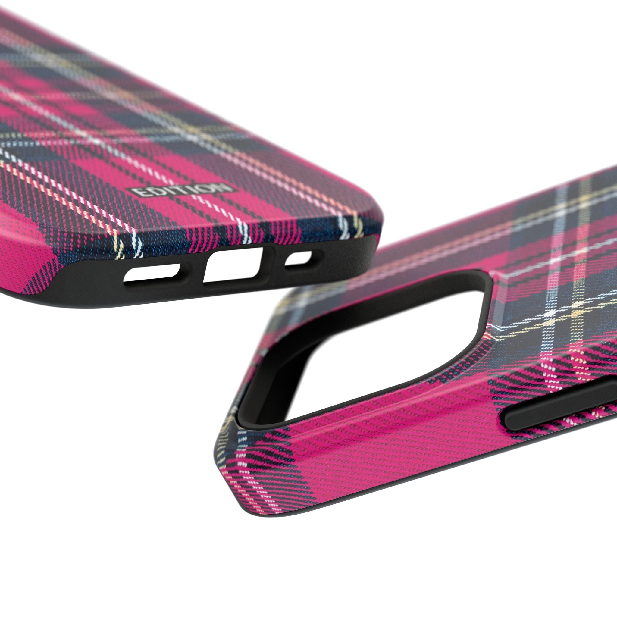 Hot Pink and Navy Plaid Case