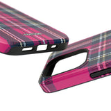 Hot Pink and Navy Plaid Case