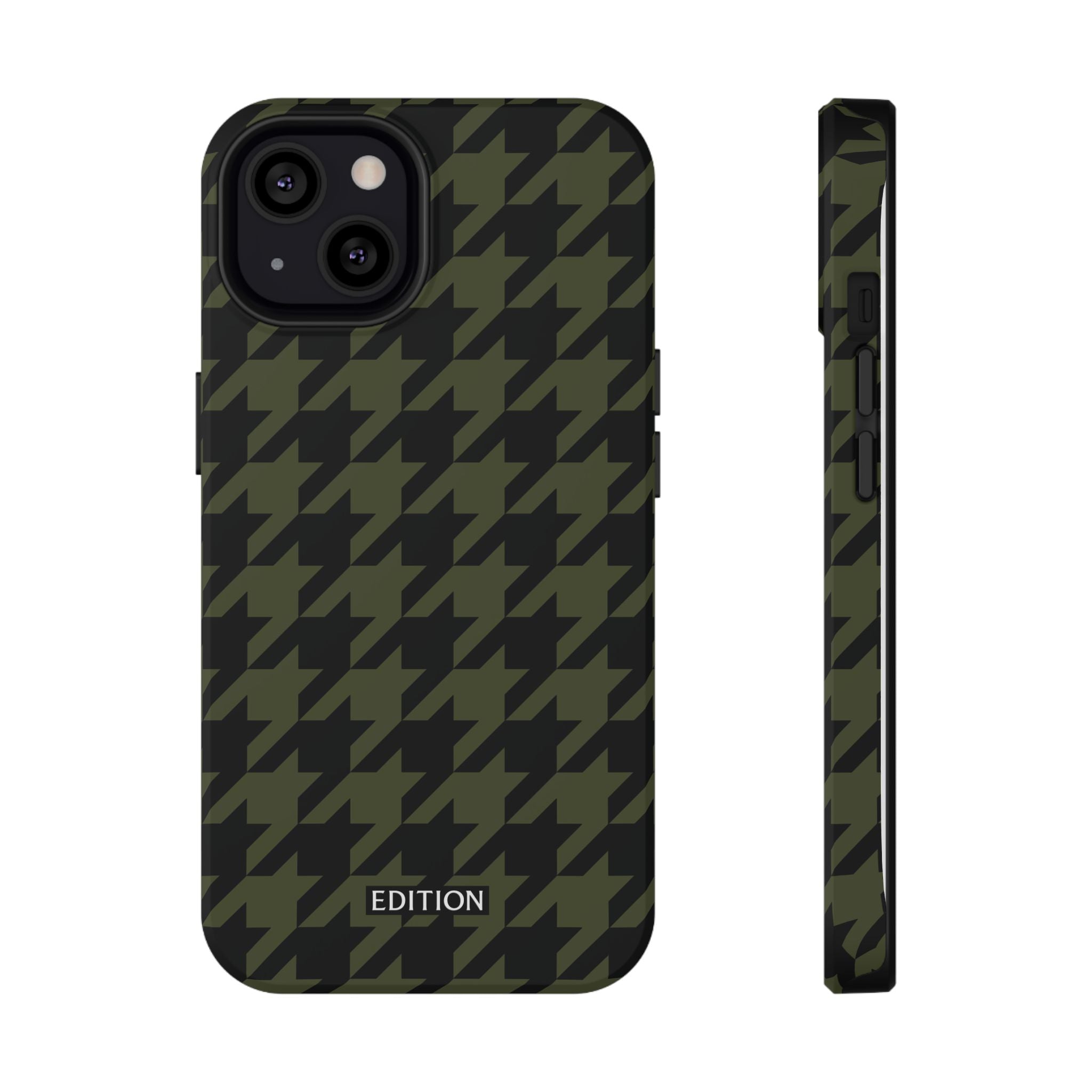 Army Green Houndstooth Case