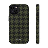 Army Green Houndstooth Case