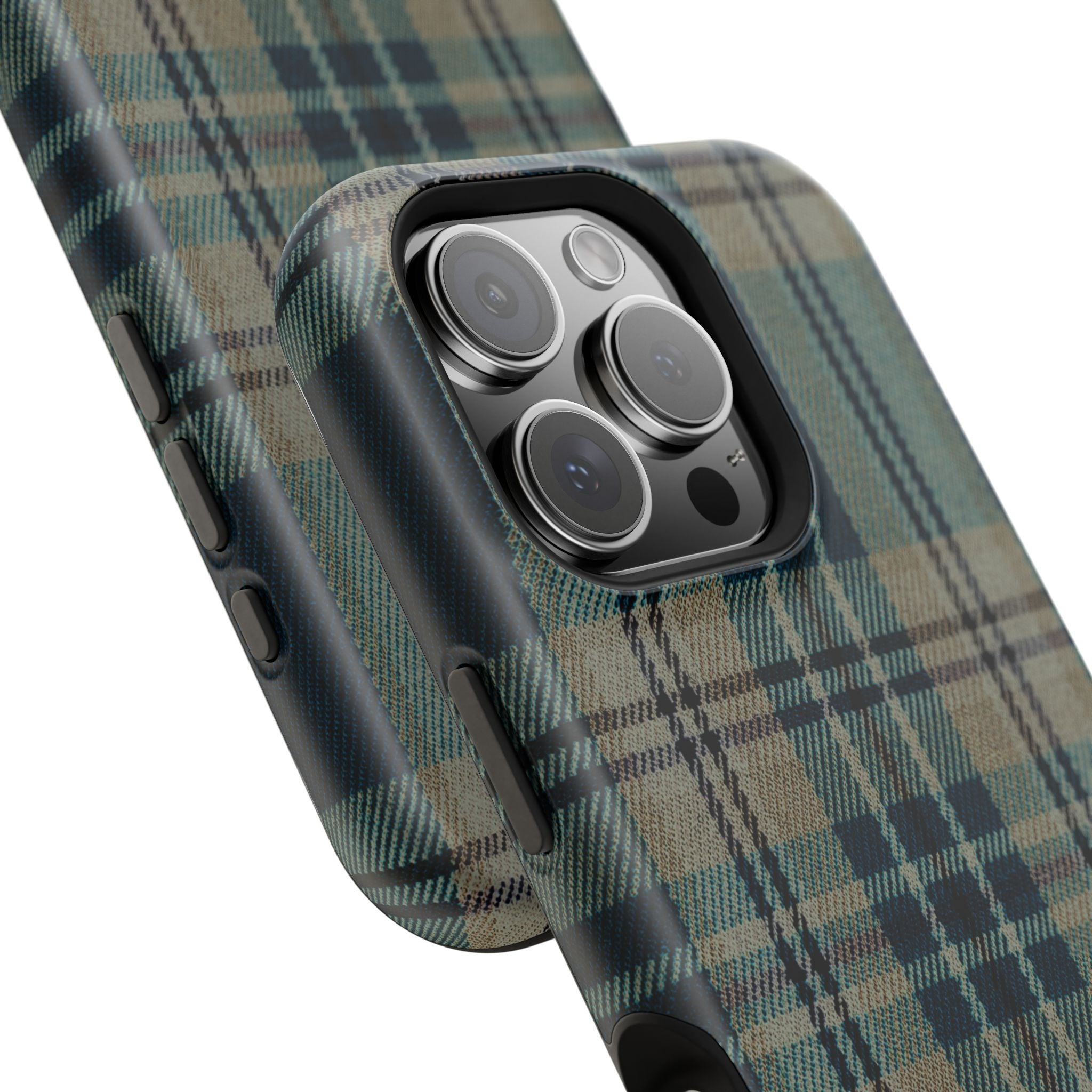 Green and Blue Plaid Case