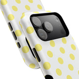 Yellow and White Polka Dot Case