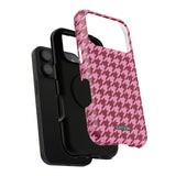 Raspberry Sorbet Houndstooth Case