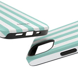 Teal Beach Stripe Case