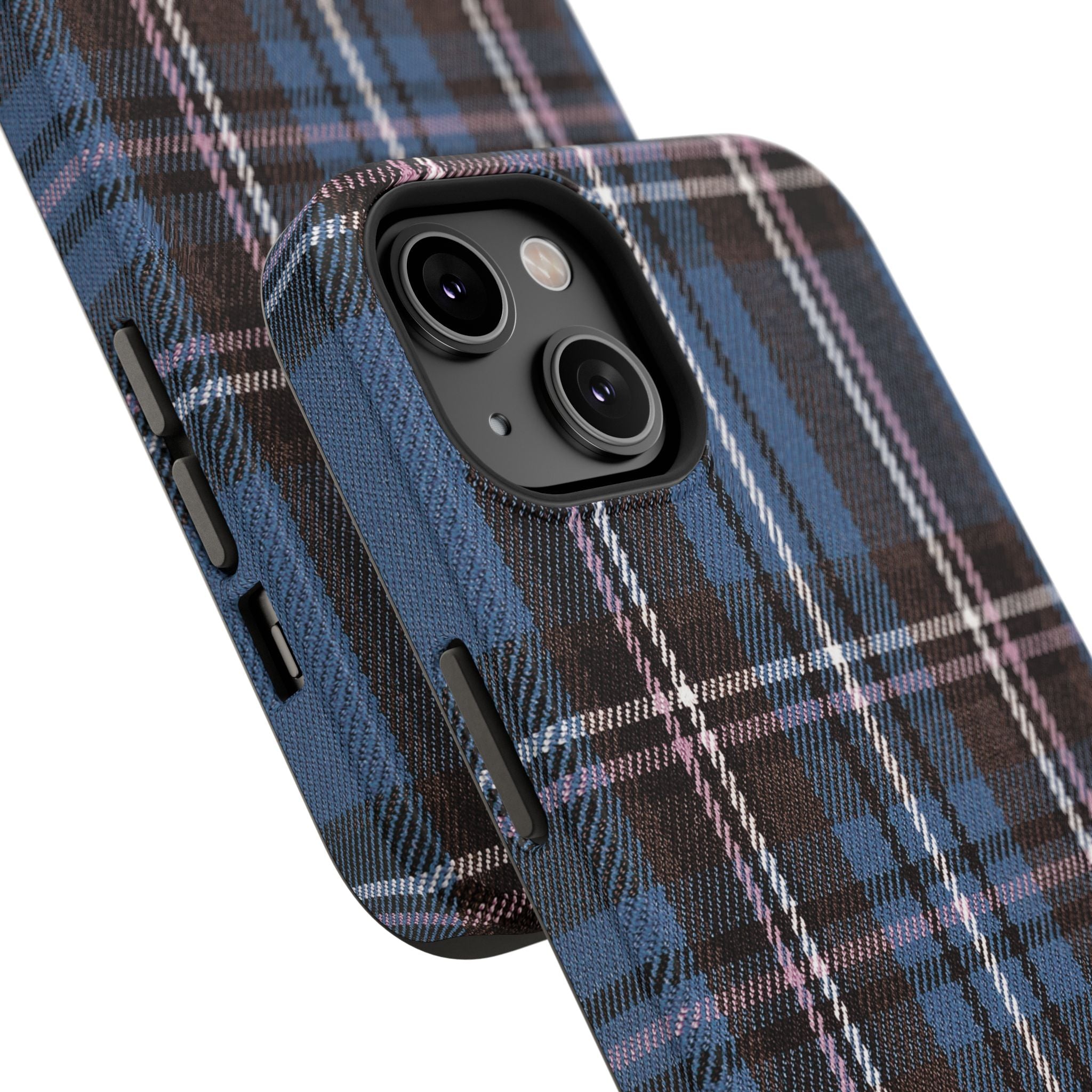 Blue and Pink Plaid Case