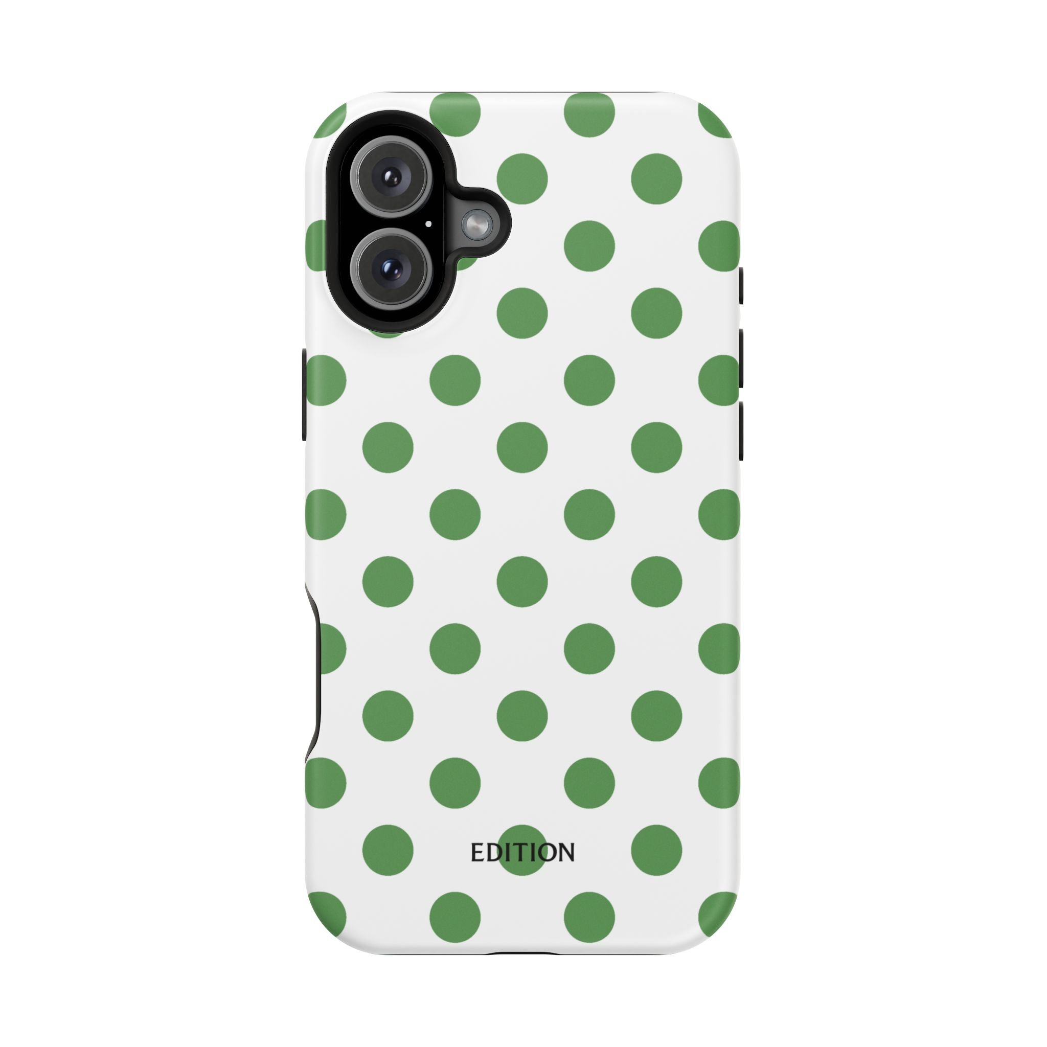 Green and White Polka Dot Case