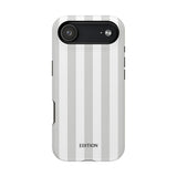Grey Beach Stripe Case