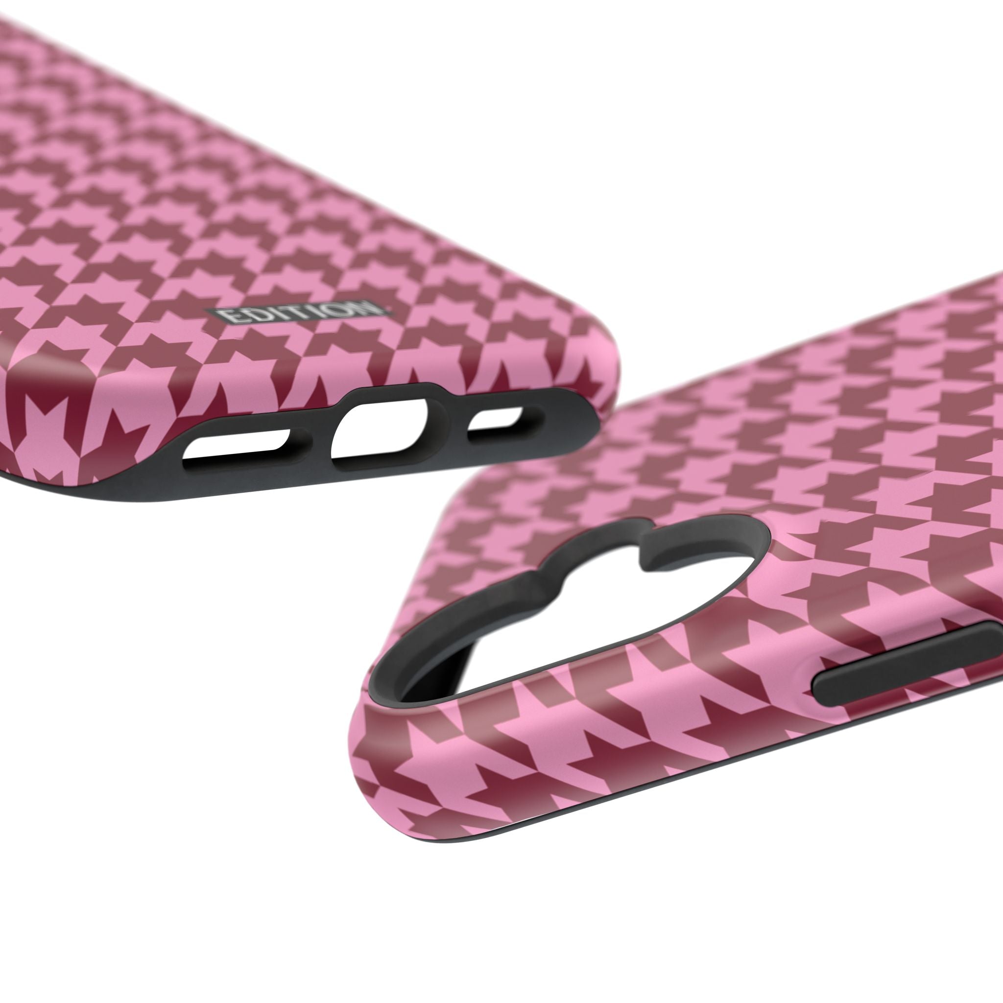 Raspberry Sorbet Houndstooth Case