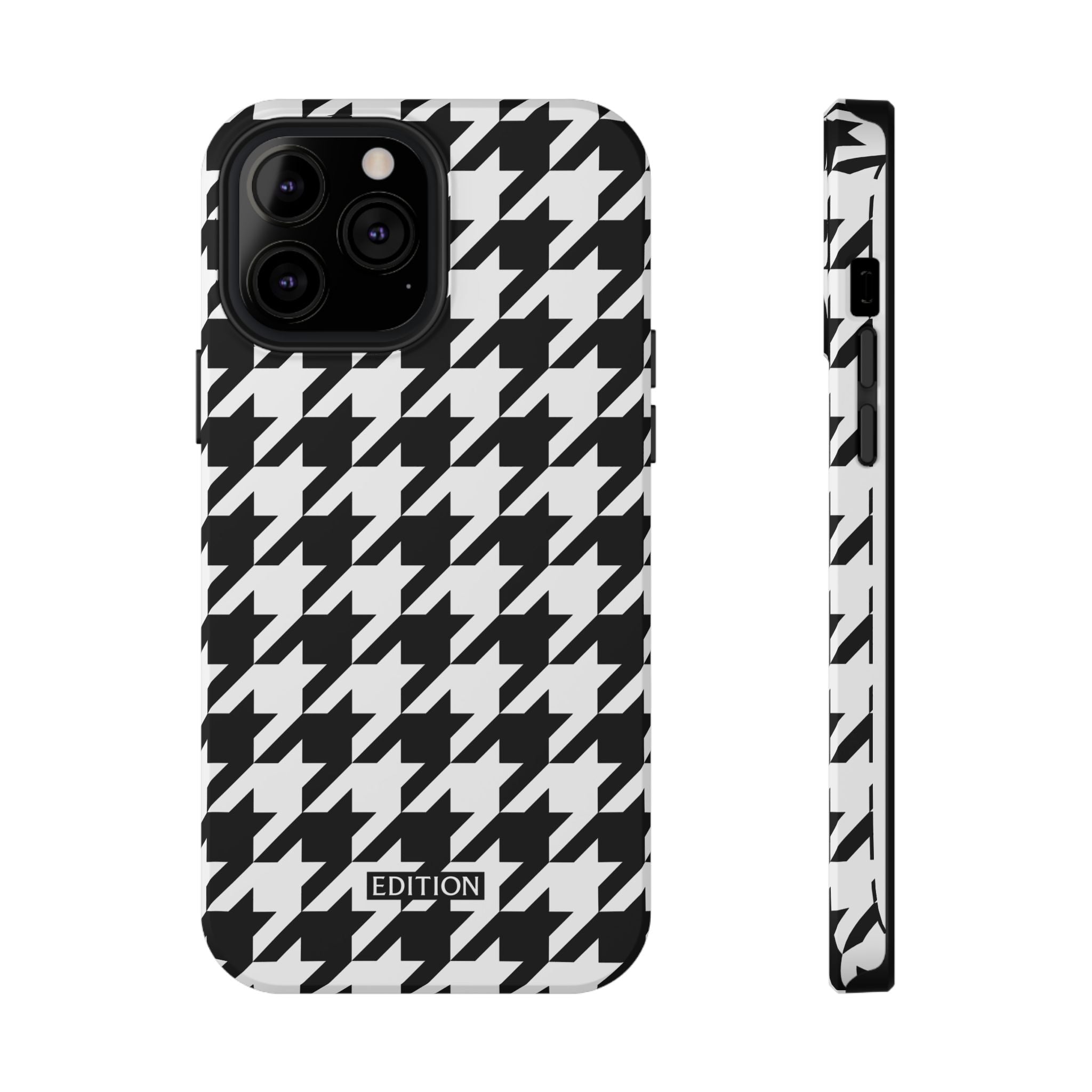 Black and White Houndstooth Case