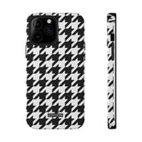 Black and White Houndstooth Case
