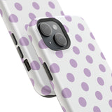 Purple and White Polka Dot Case