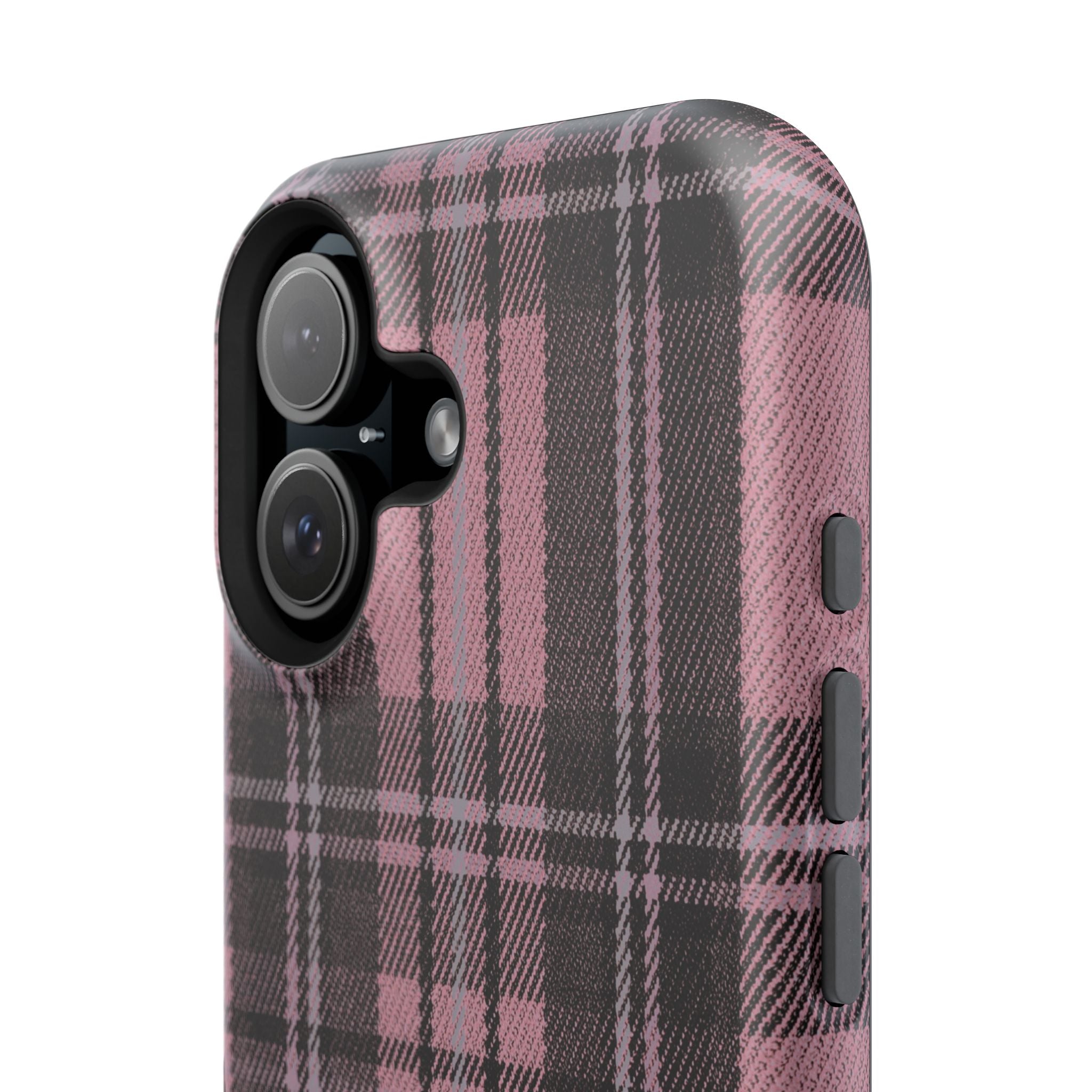 Light Pink and Black Plaid Case
