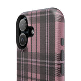 Light Pink and Black Plaid Case