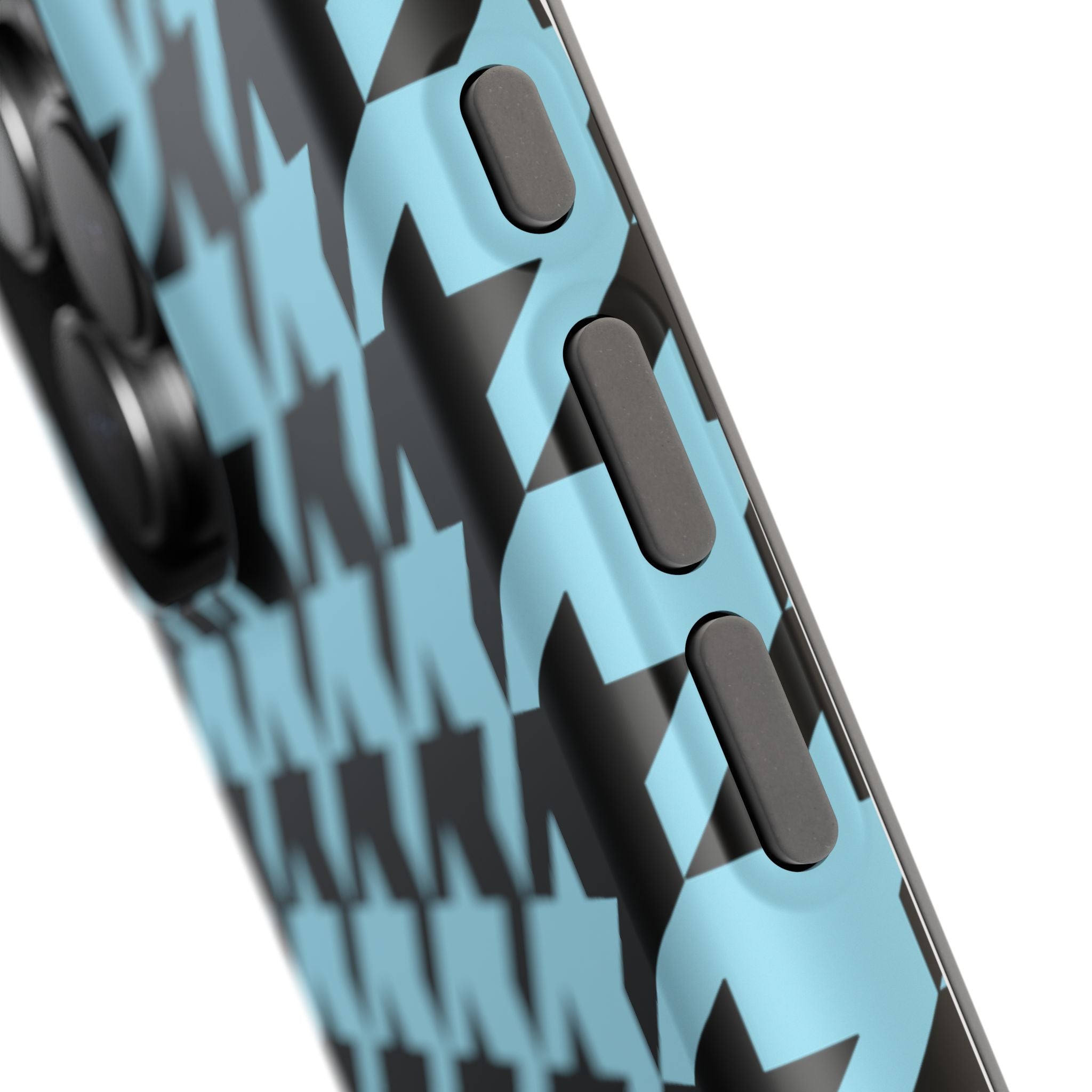 Baby Blue Houndstooth Case