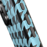 Baby Blue Houndstooth Case
