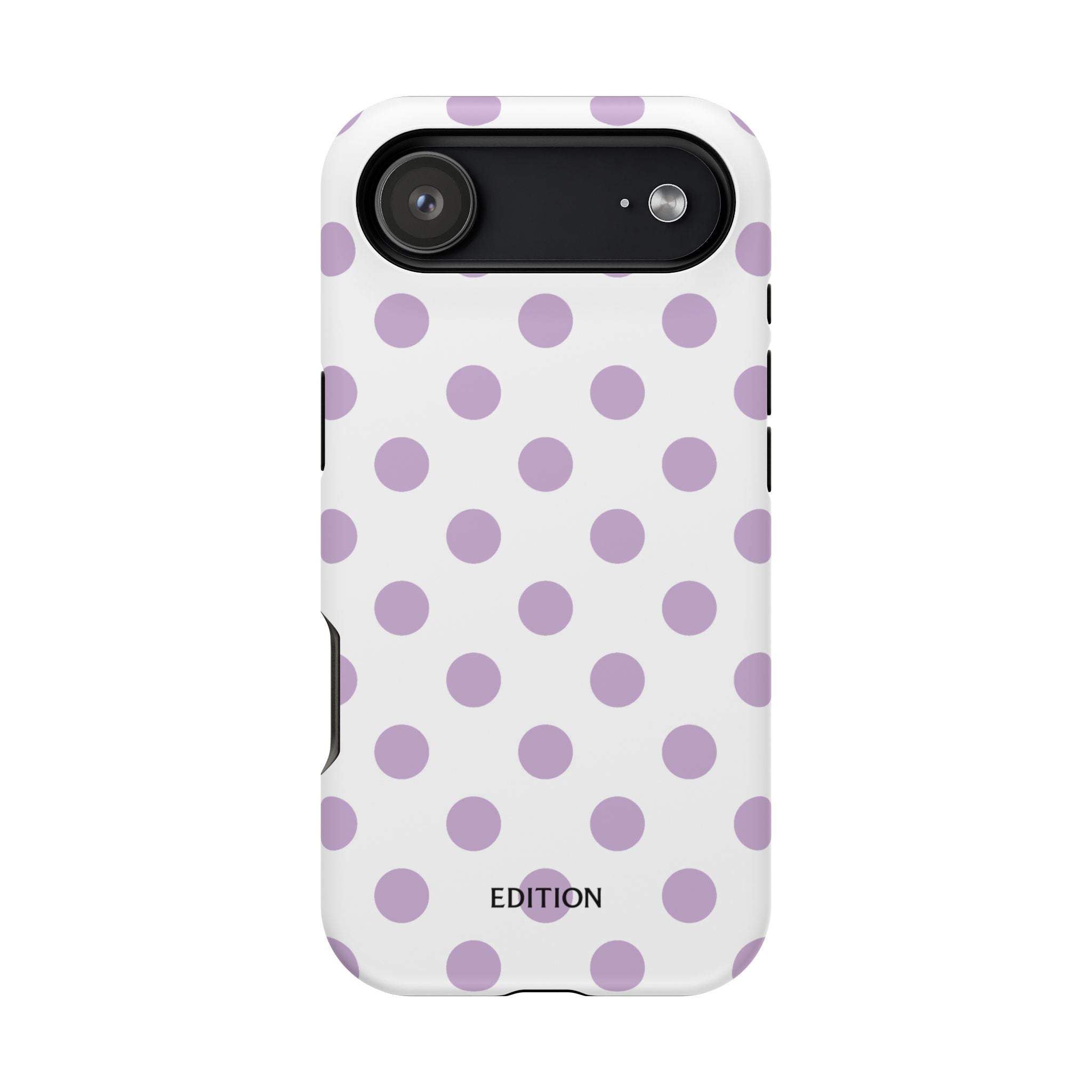 Purple and White Polka Dot Case