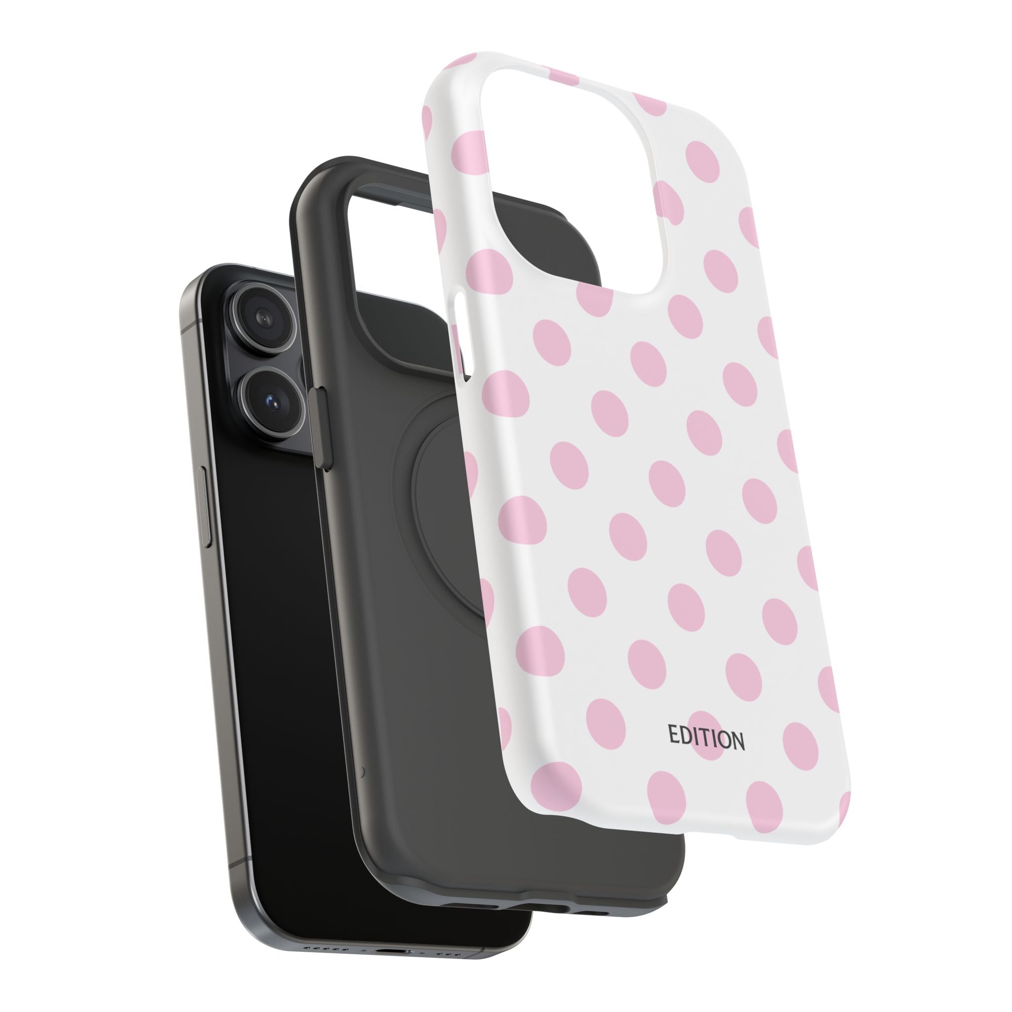 Pink and White Polka Dot Case