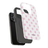 Pink and White Polka Dot Case