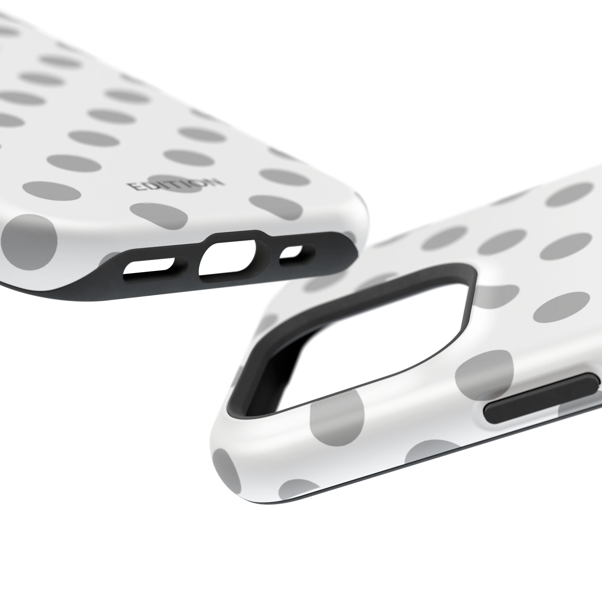 Grey and White Polka Dot Case
