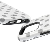 Grey and White Polka Dot Case