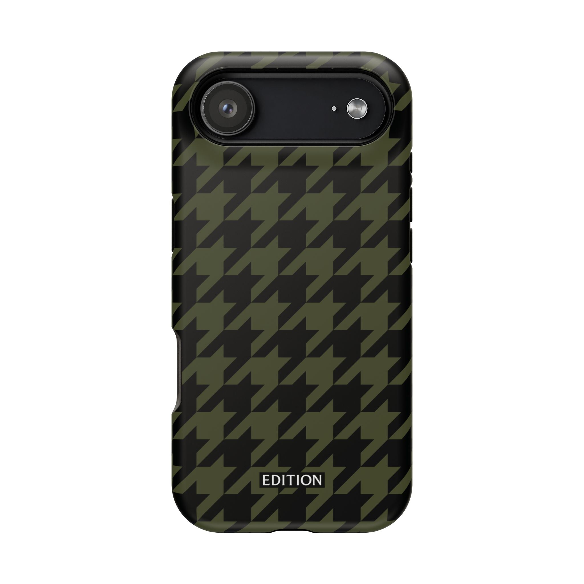 Army Green Houndstooth Case