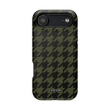 Army Green Houndstooth Case