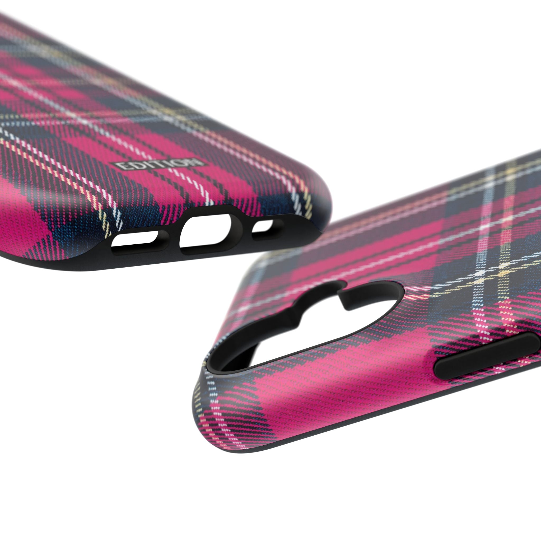 Hot Pink and Navy Plaid Case