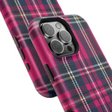 Hot Pink and Navy Plaid Case