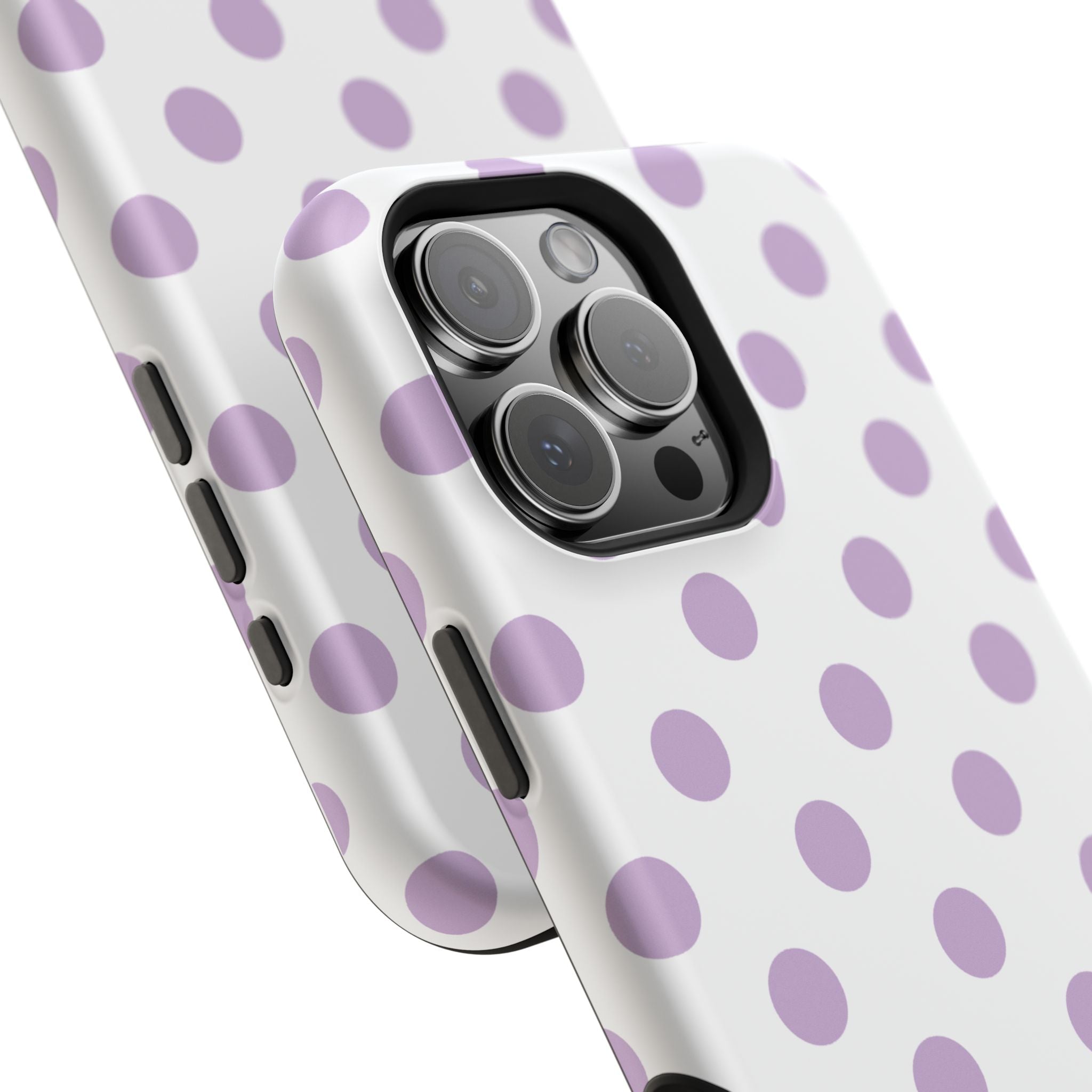 Purple and White Polka Dot Case