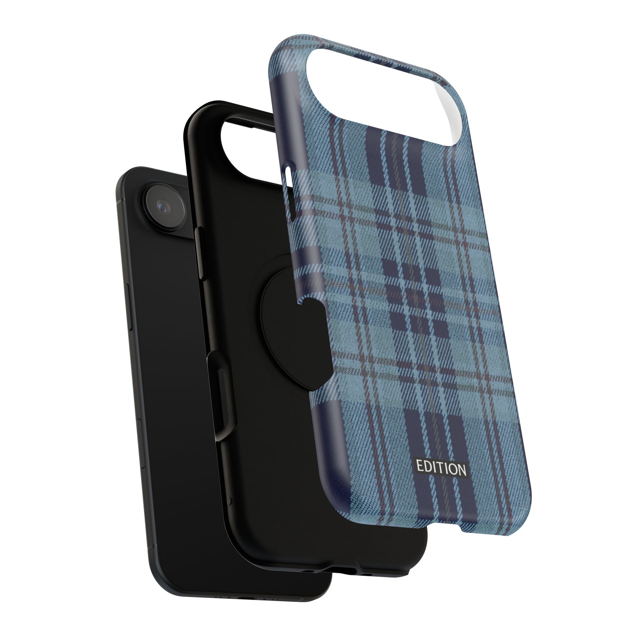 Navy Plaid Case