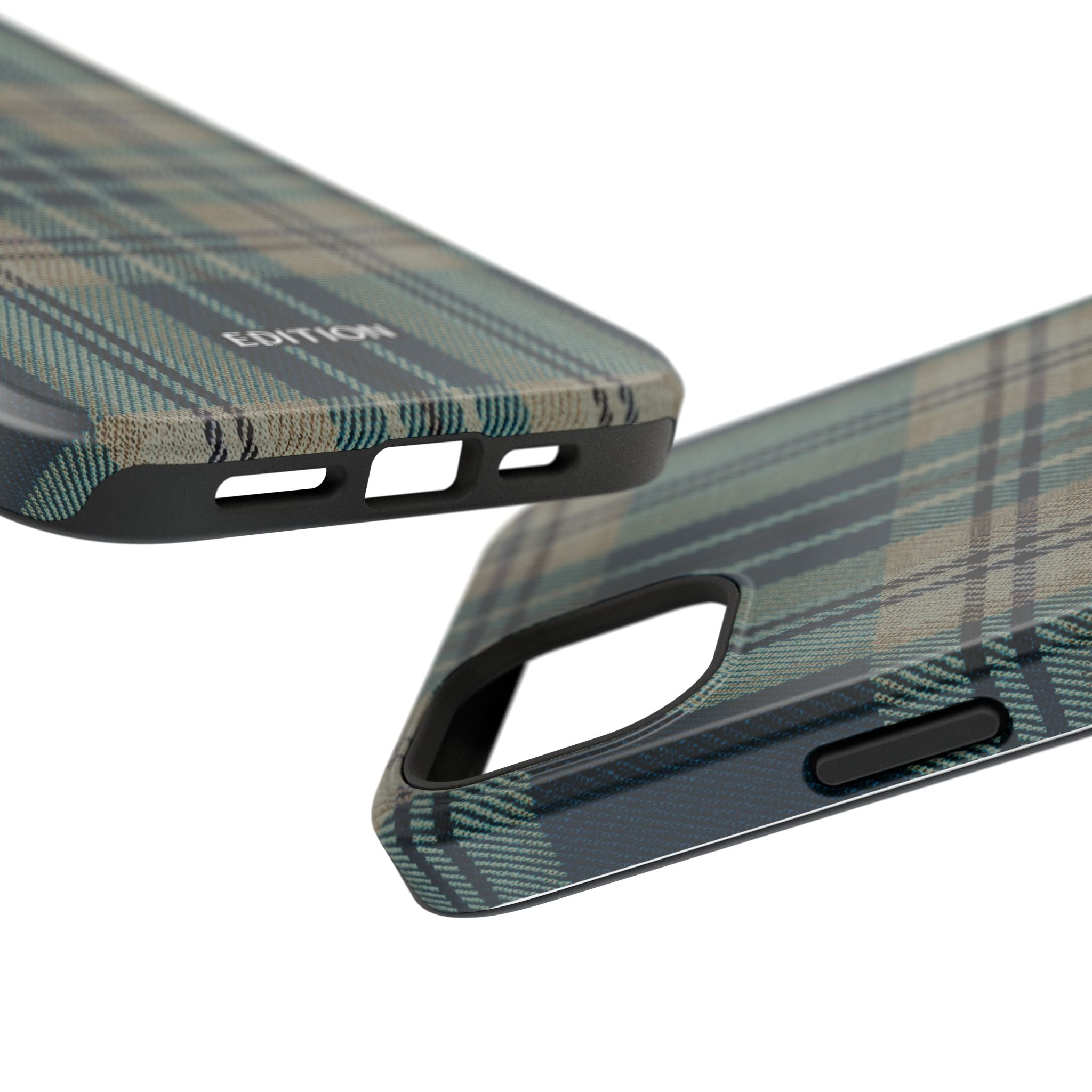 Green and Blue Plaid Case
