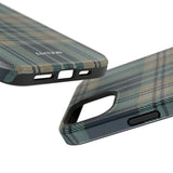 Green and Blue Plaid Case