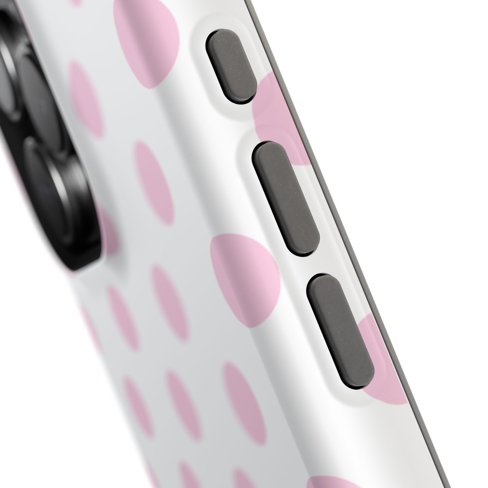 Pink and White Polka Dot Case