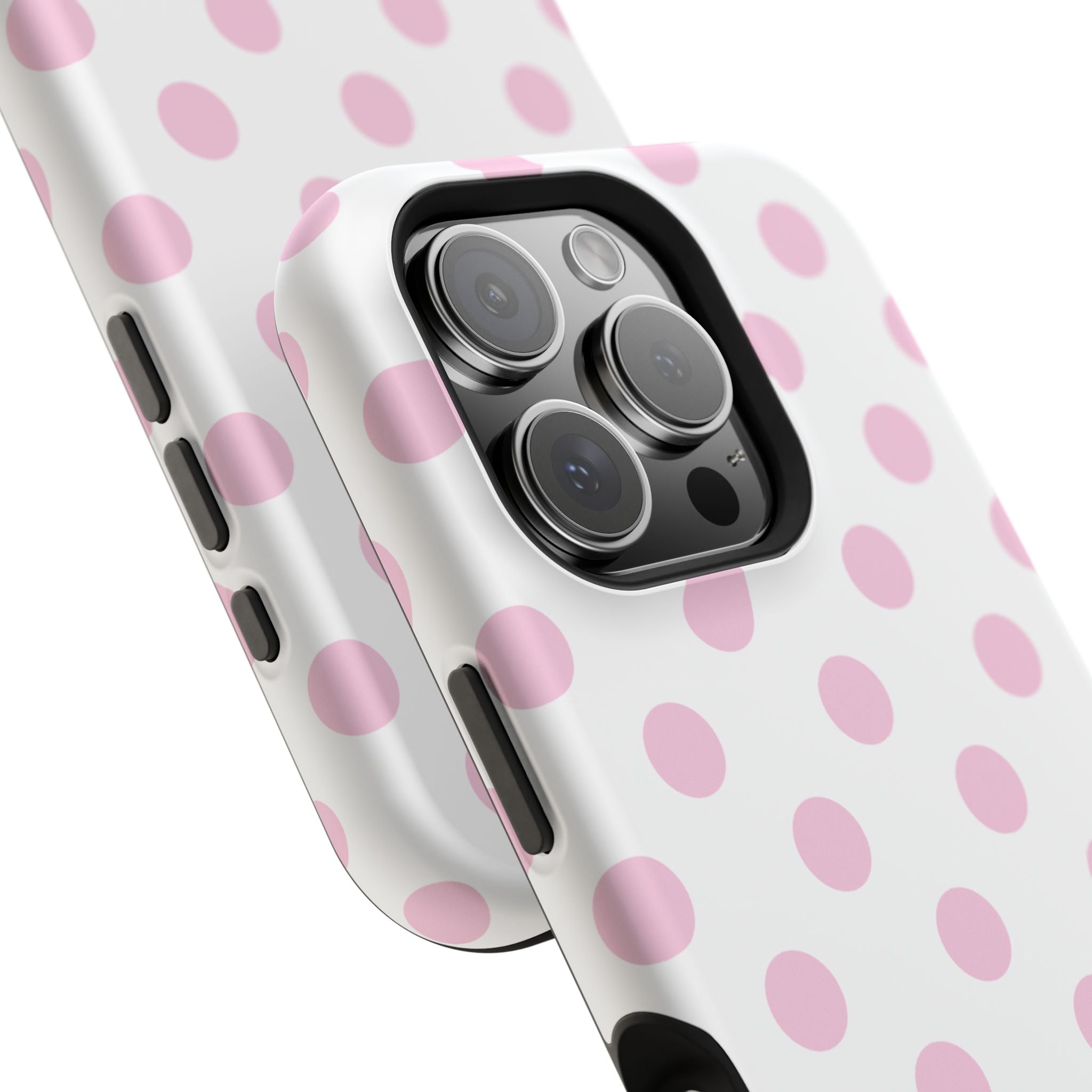 Pink and White Polka Dot Case