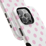 Pink and White Polka Dot Case