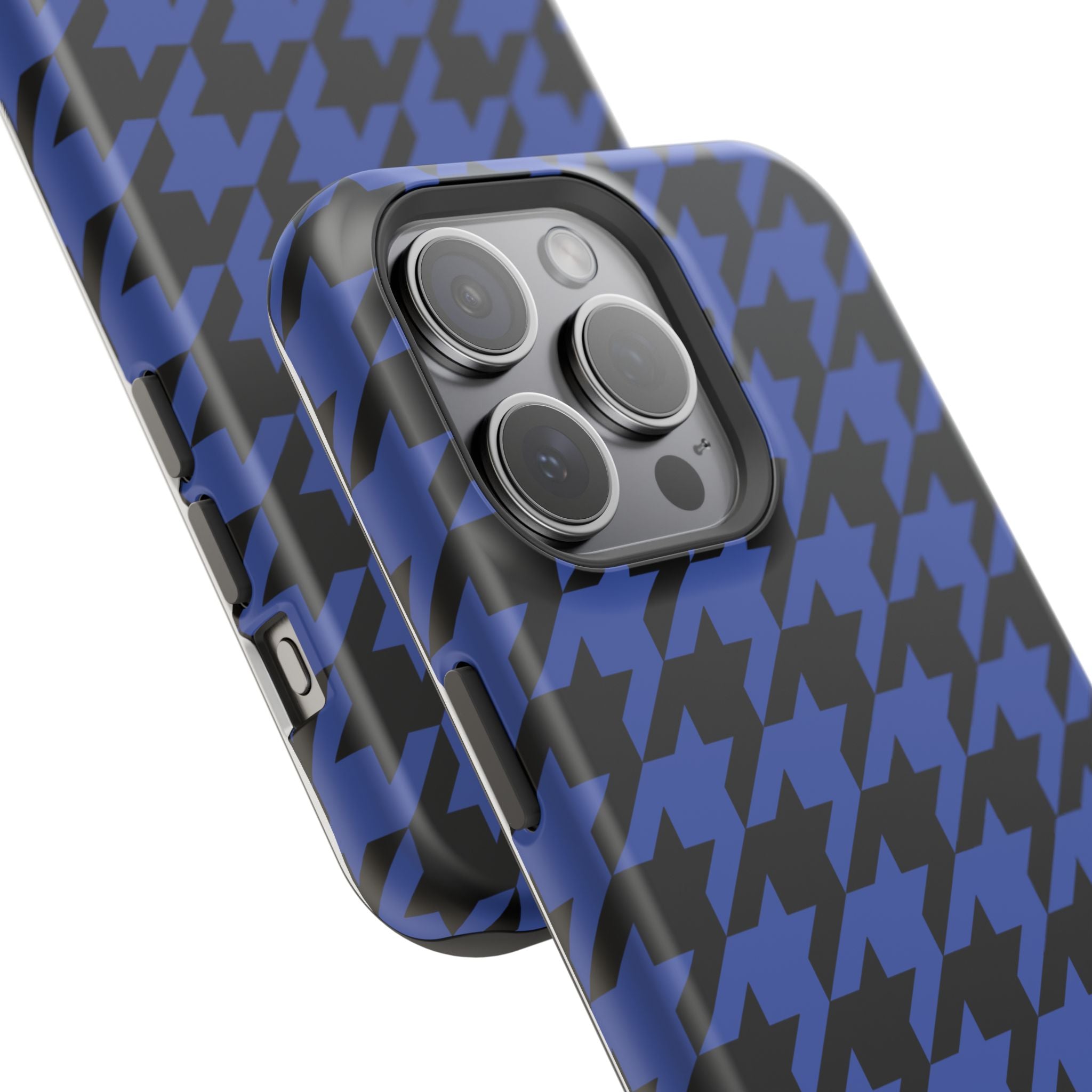 Blue Houndstooth Case