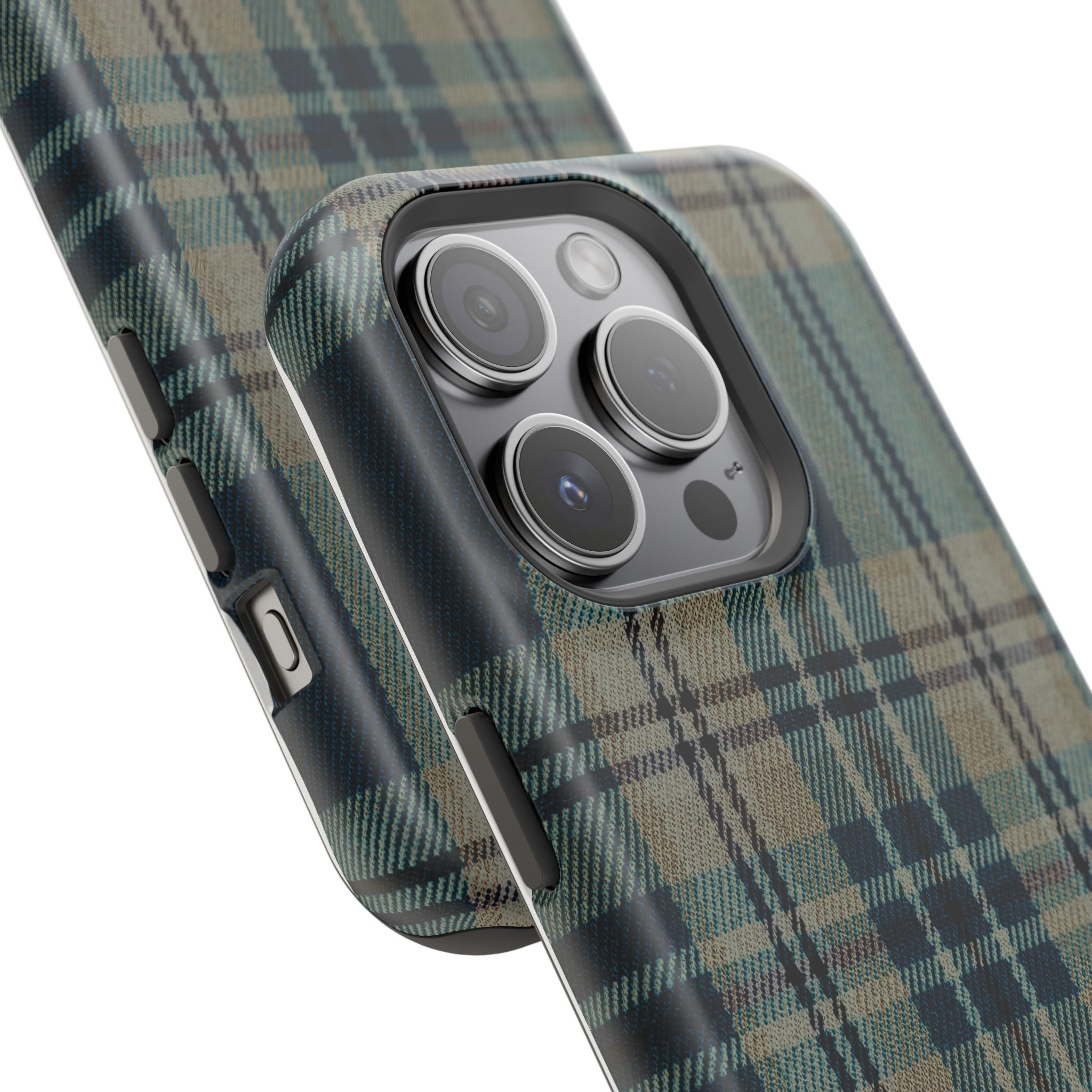 Green and Blue Plaid Case