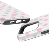 Pink and White Polka Dot Case