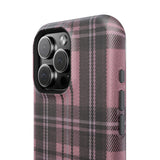 Light Pink and Black Plaid Case