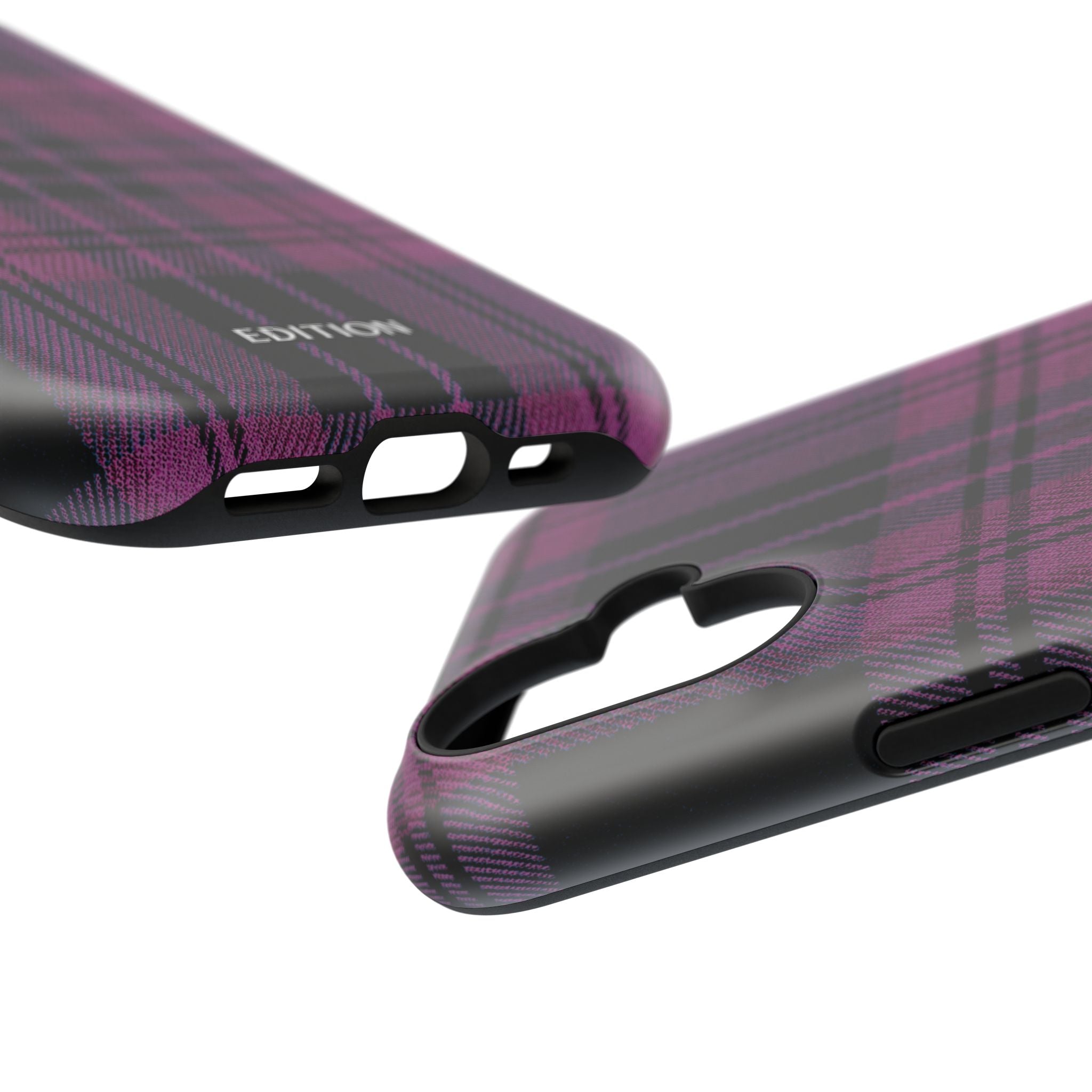 Black and Pink Plaid Case