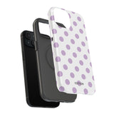 Purple and White Polka Dot Case