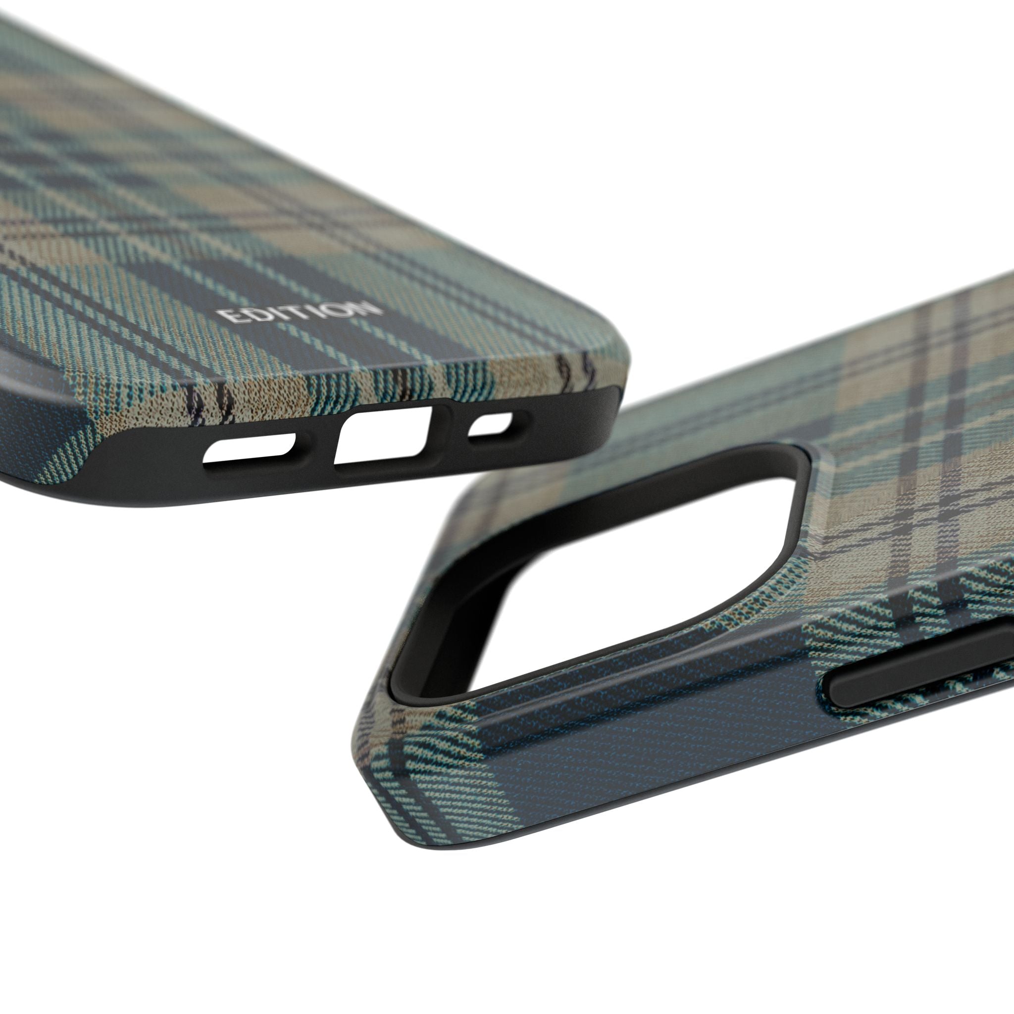 Green and Blue Plaid Case