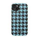 Baby Blue Houndstooth Case